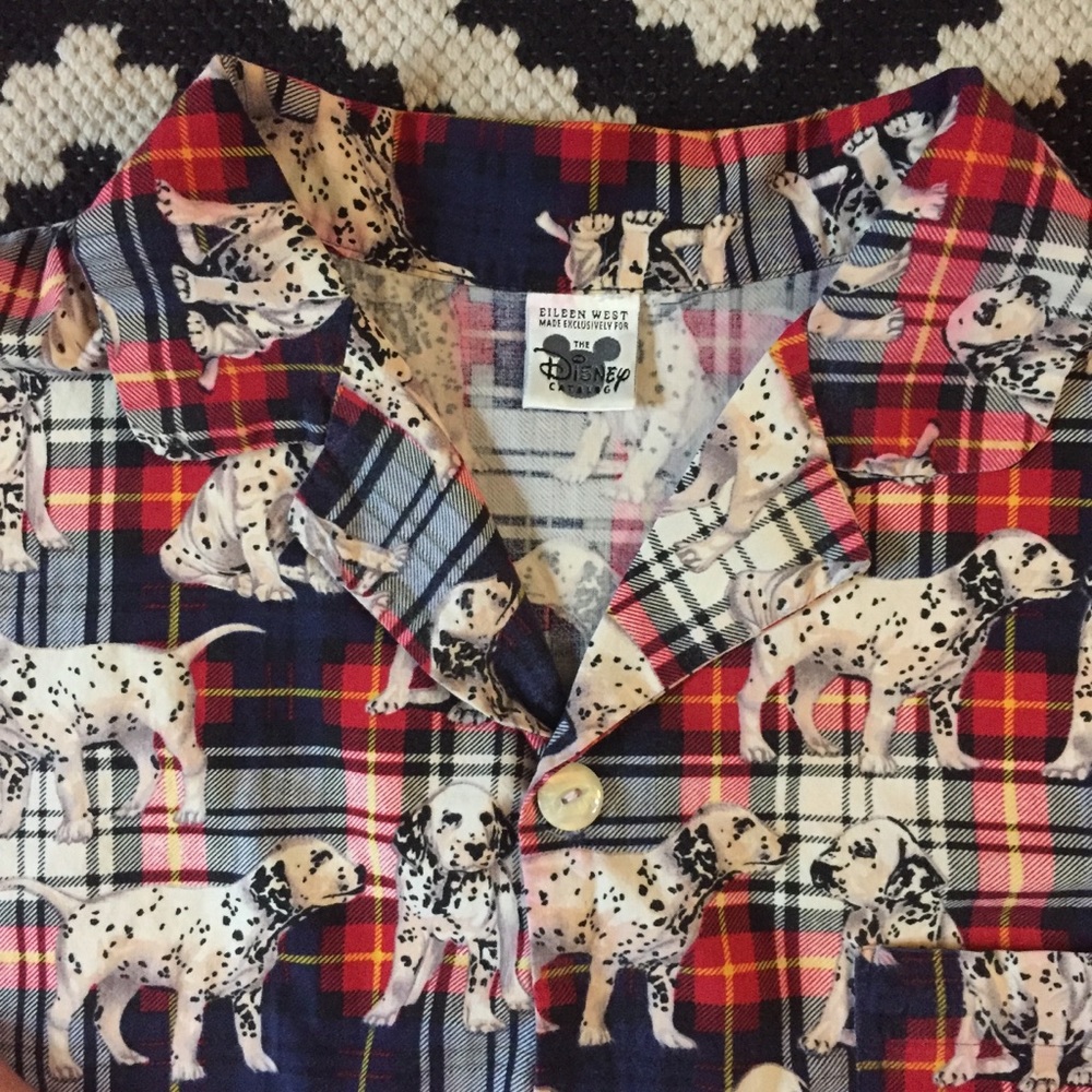 Disney 101 Dalmatians plaid top